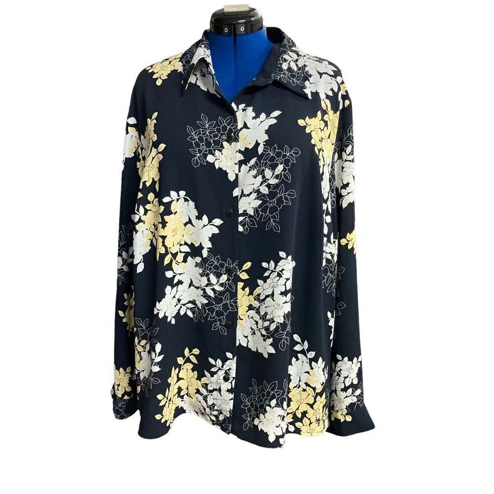 EMMA JAMES Women’s Floral Long Sleeve Top Size 22W‎
